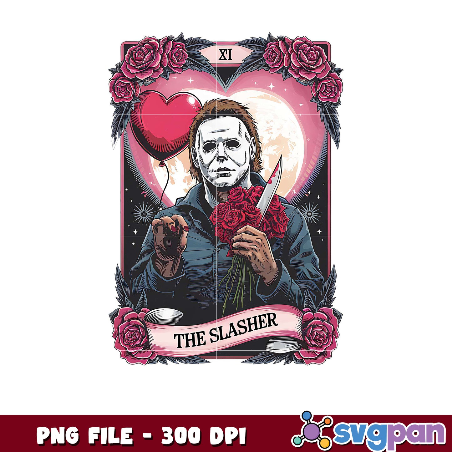 Slasher Character Illustration, High Quality PNG Download