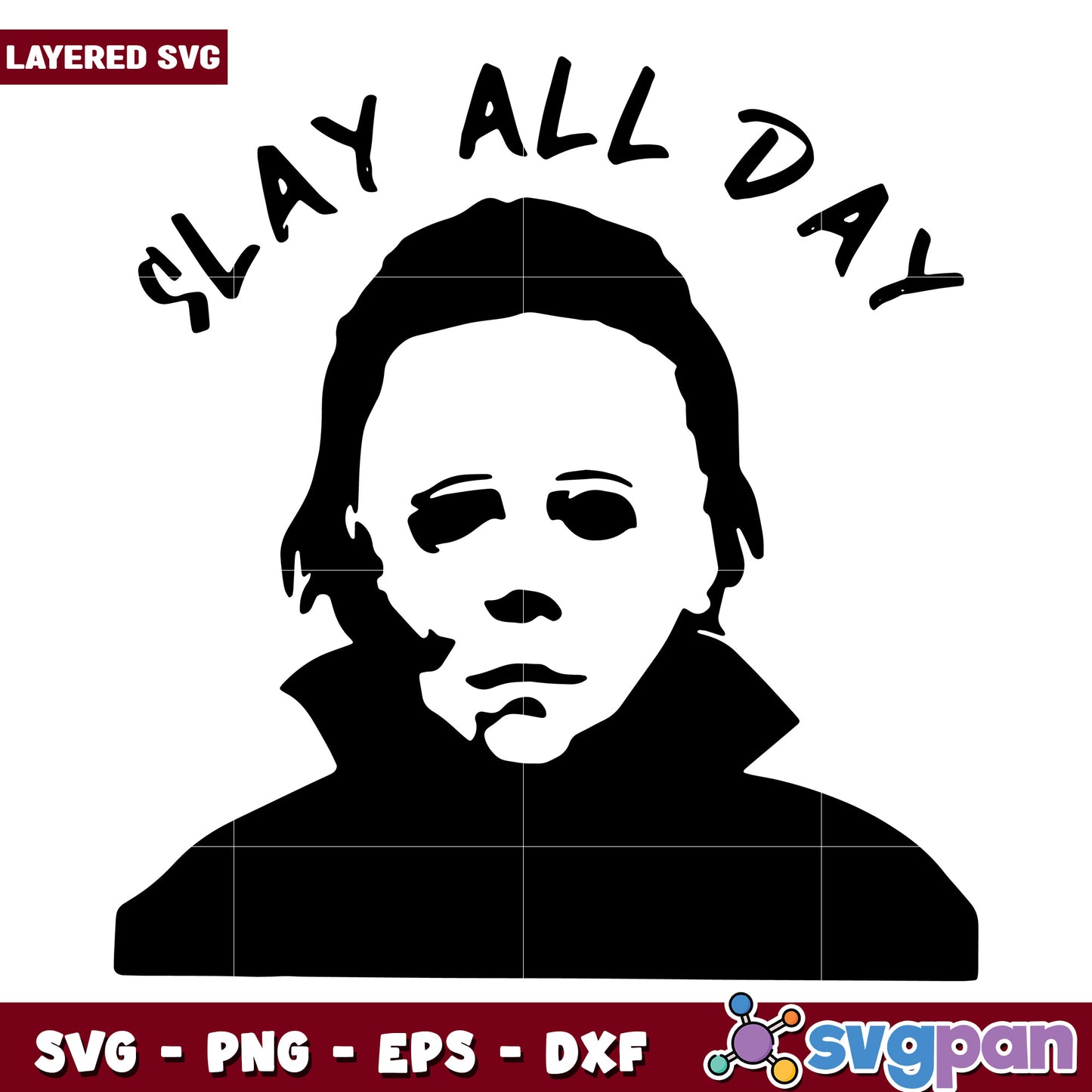 Slay all day michael svg, halloween toys svg, halloween autumn svg