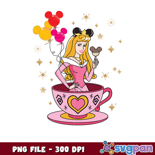 Sleeping Beauty Disney Teacup PNG