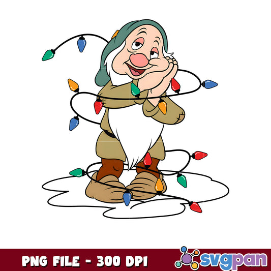 Sleepy gnome png, chistmas png, christmas cards​ png