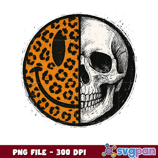 Smile and skeleton png, halloween ghost png, trick or treat png