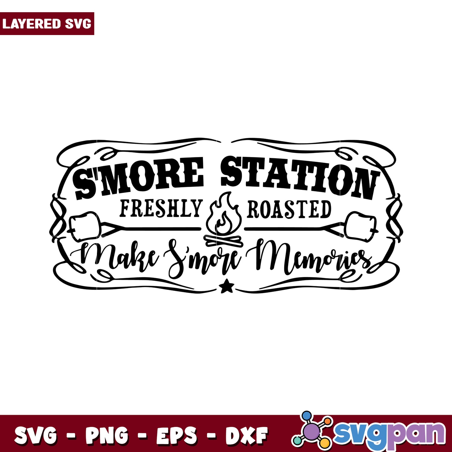 Smore Station Roasted Sign Design, Create Lasting Smore Memories