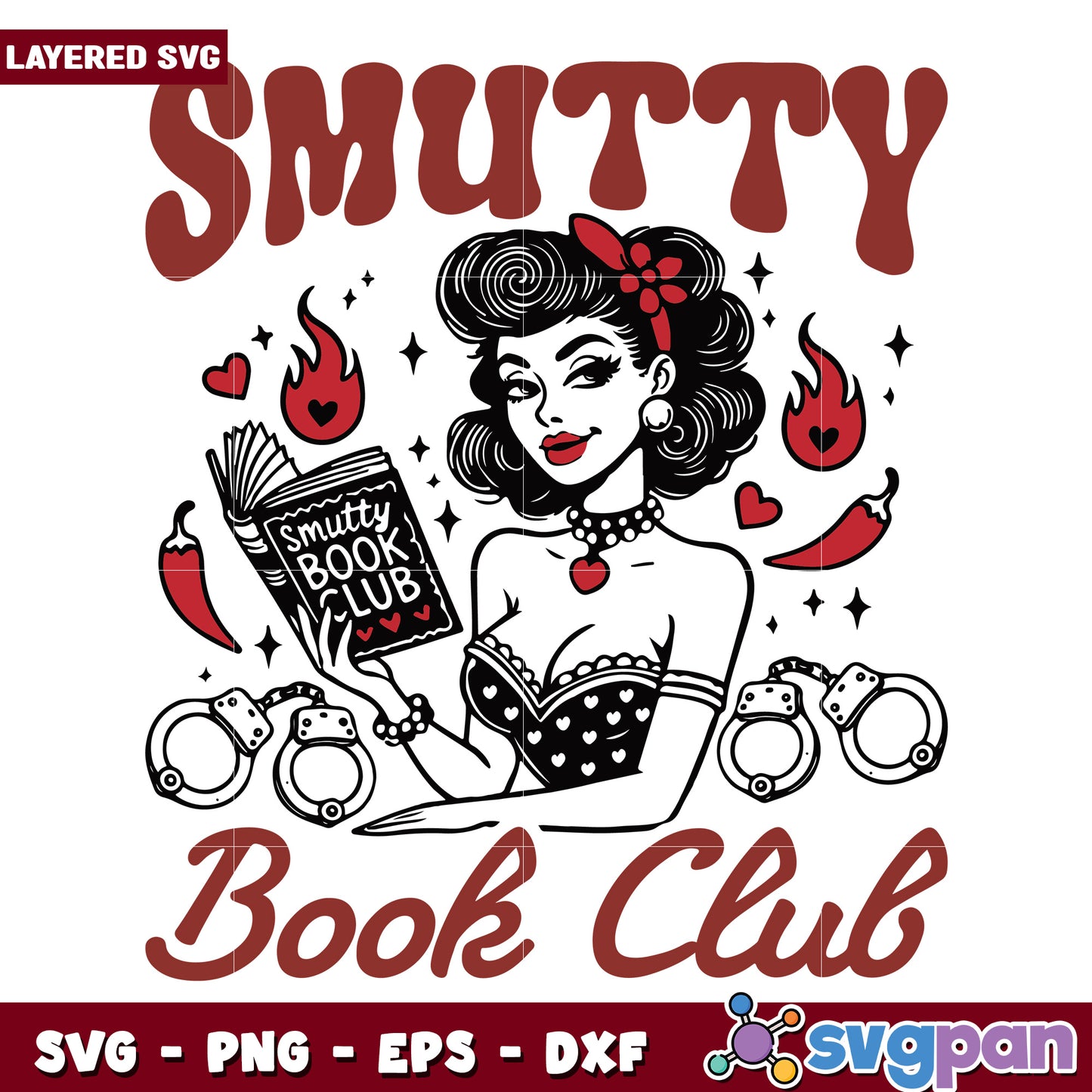 Smutty book club svg, happy halloween svg, halloween costumes svg