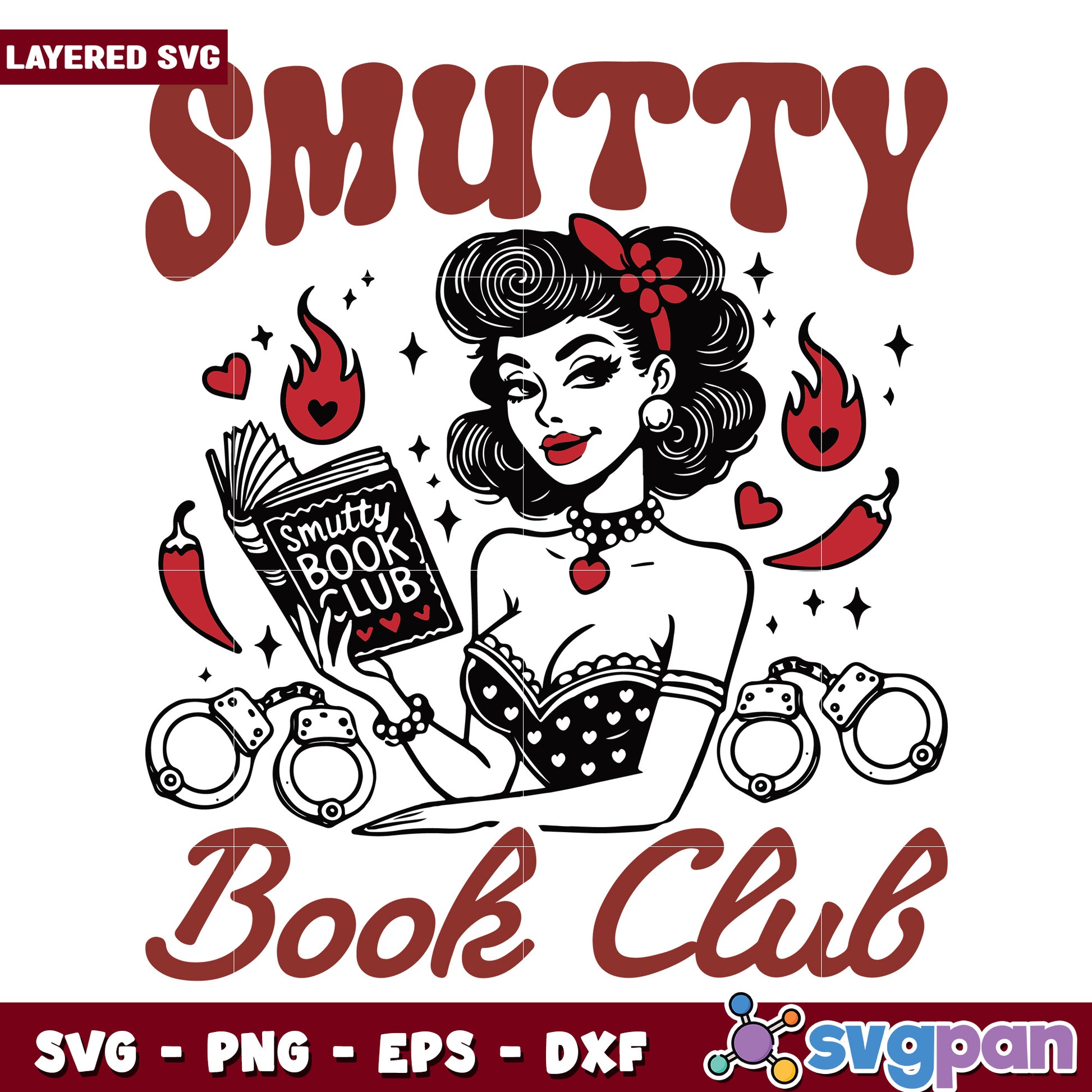 Smutty book club svg, happy halloween svg, halloween costumes svg