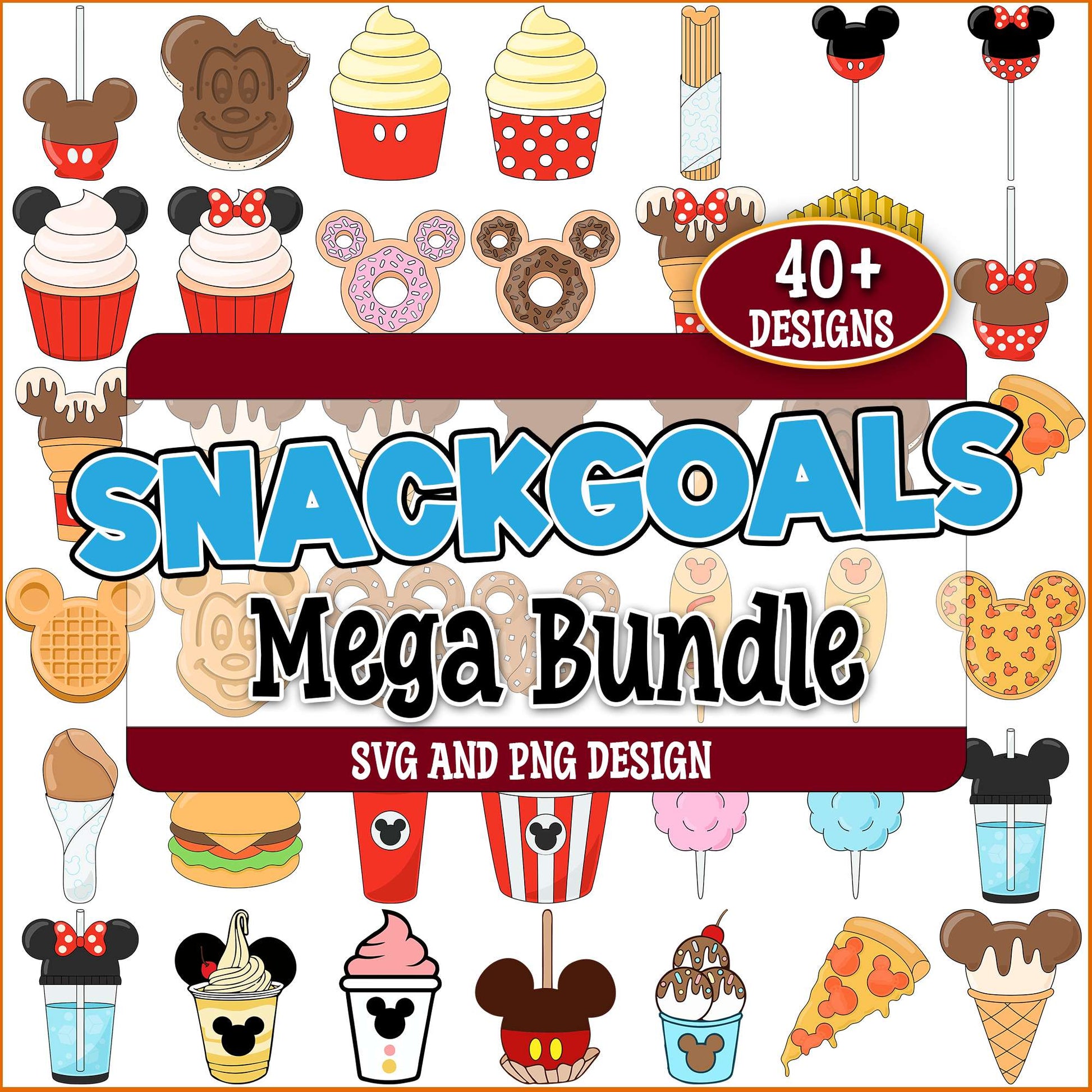 Snackgoals disney svg bundle