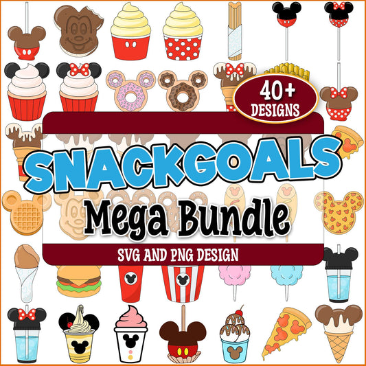 Snackgoals disney svg bundle