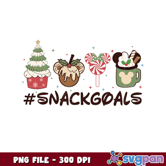 Snack goals png, chistmas png, christmas cards​ png