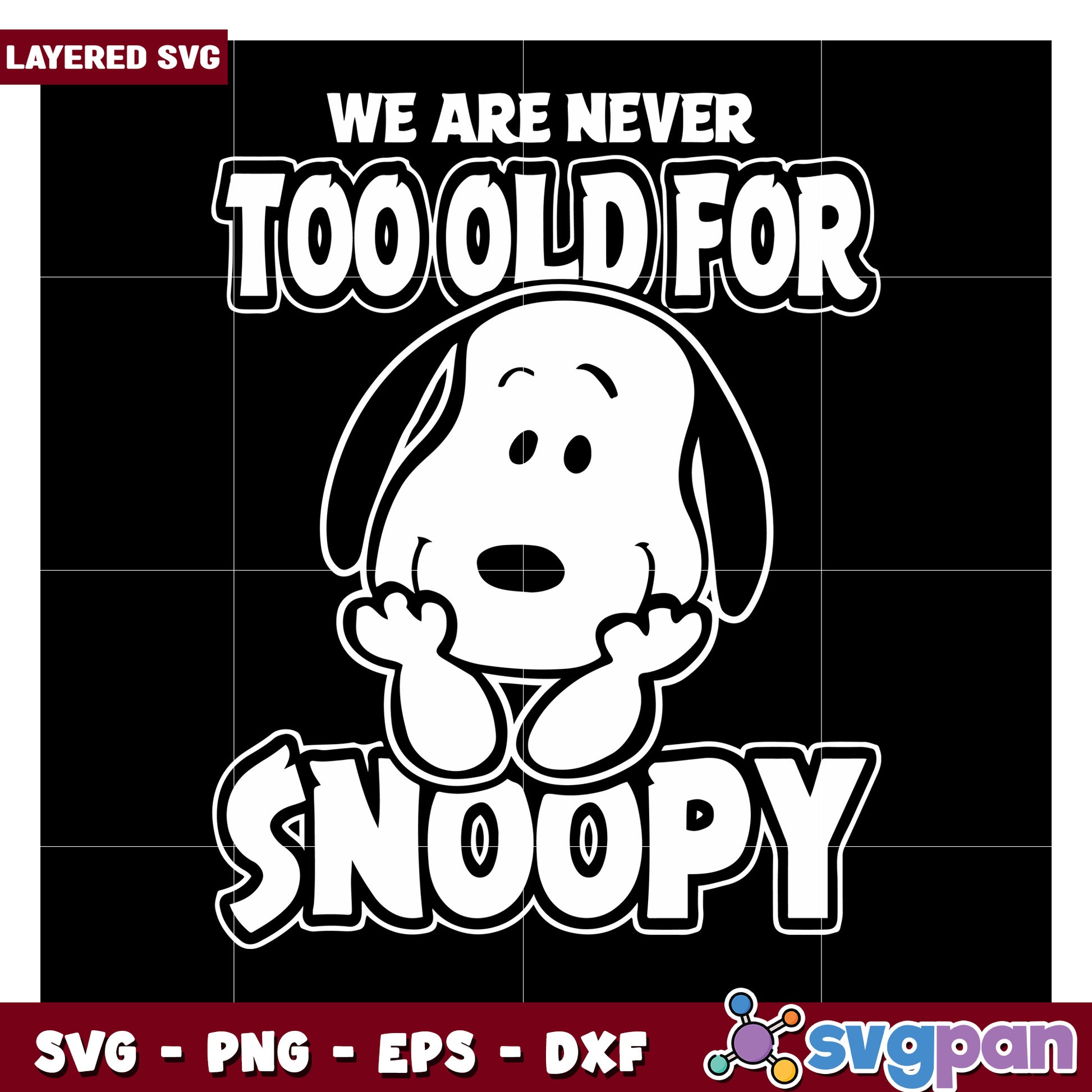 Snoopy SVG Design for All Ages, Perfect for Creative Projects