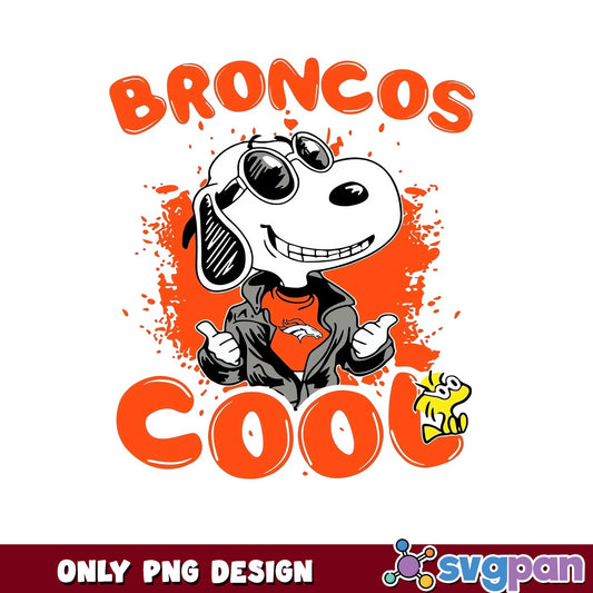 Snoopy Broncos Cool NFL PNG, Denver Broncos PNG, Football PNG