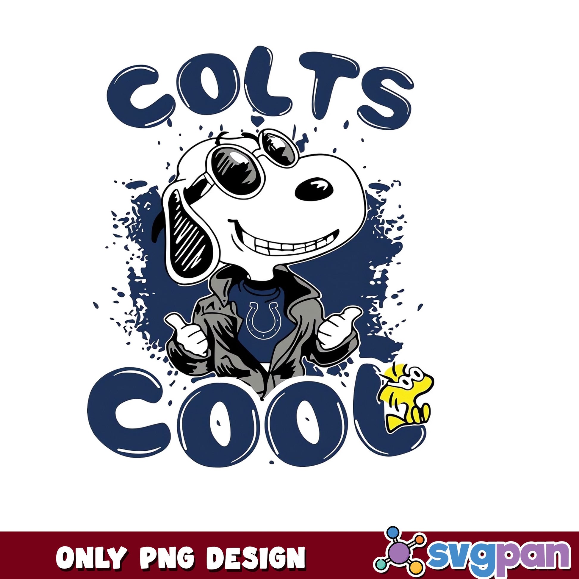 Snoopy Colts Cool NFL PNG, Indianapolis Colts PNG, Football PNG