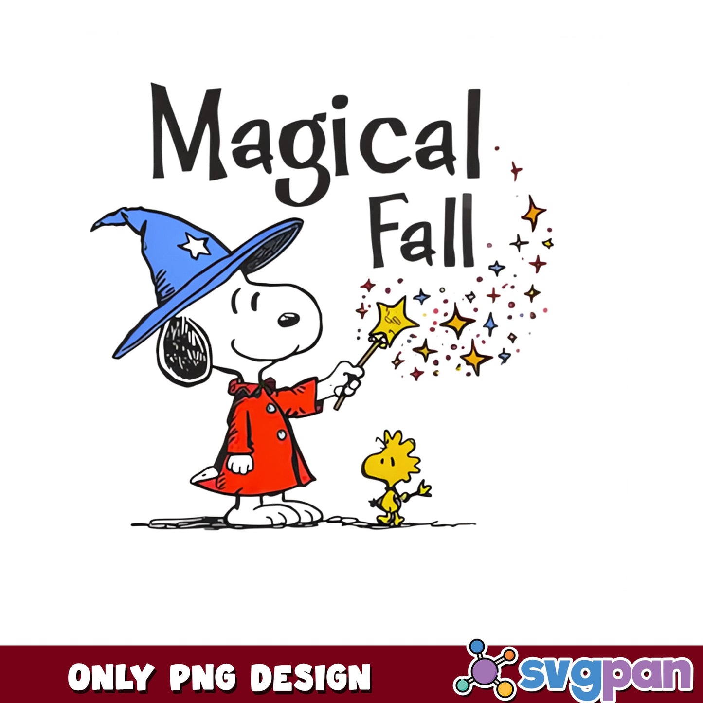 Snoopy Magical Fall PNG, Peanuts Woodstock PNG, Fall Halloween PNG
