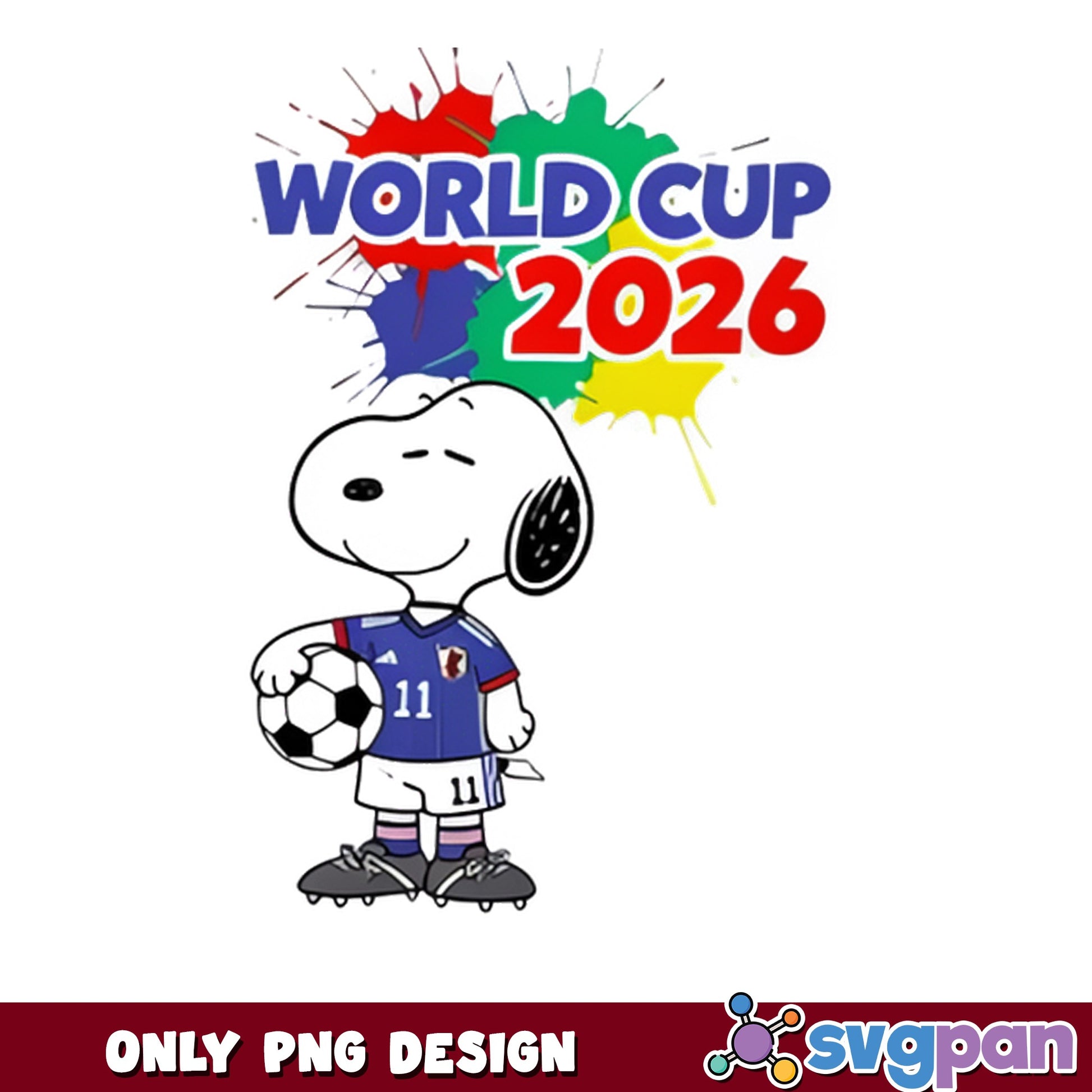 Snoopy World Cup 2026 PNG, Soccer Football PNG, Peanuts PNG