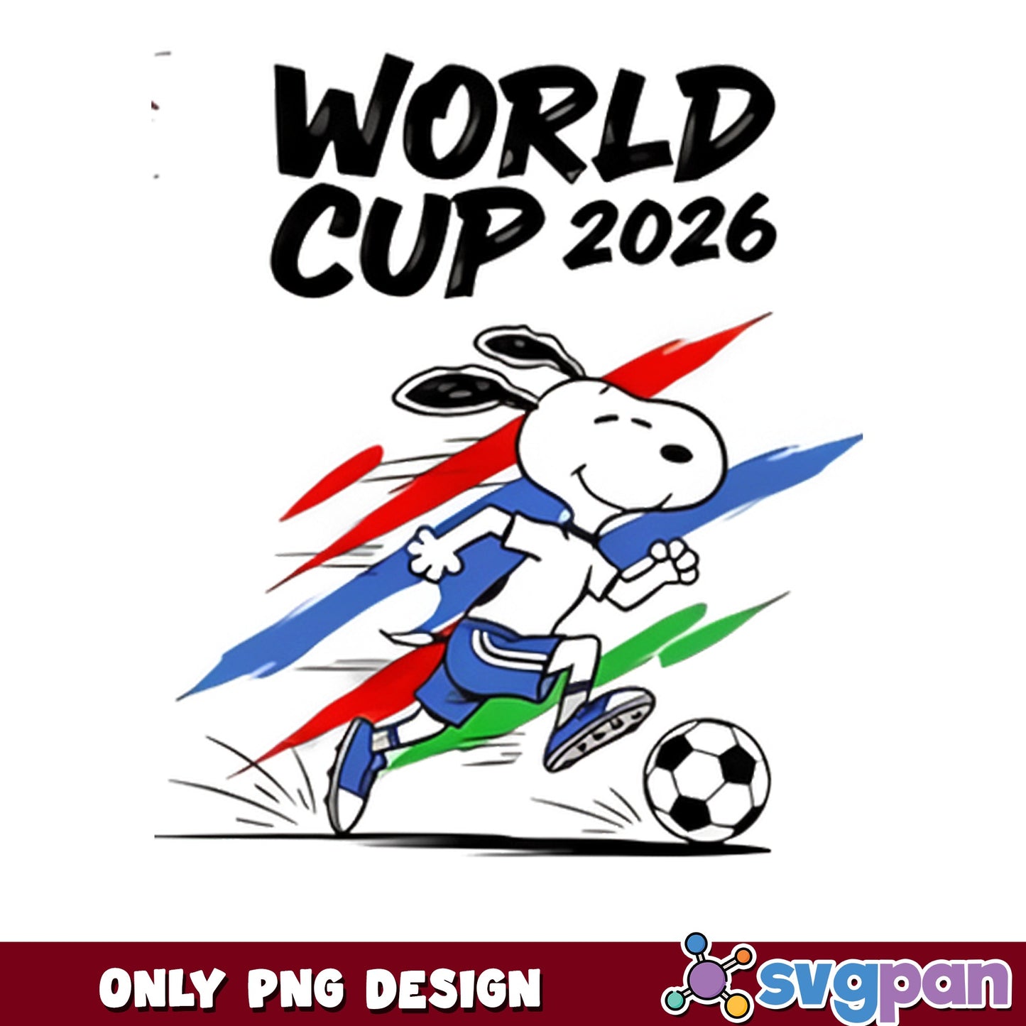 Snoopy World Cup 2026 Soccer PNG, Peanuts Football PNG, Soccer PNG