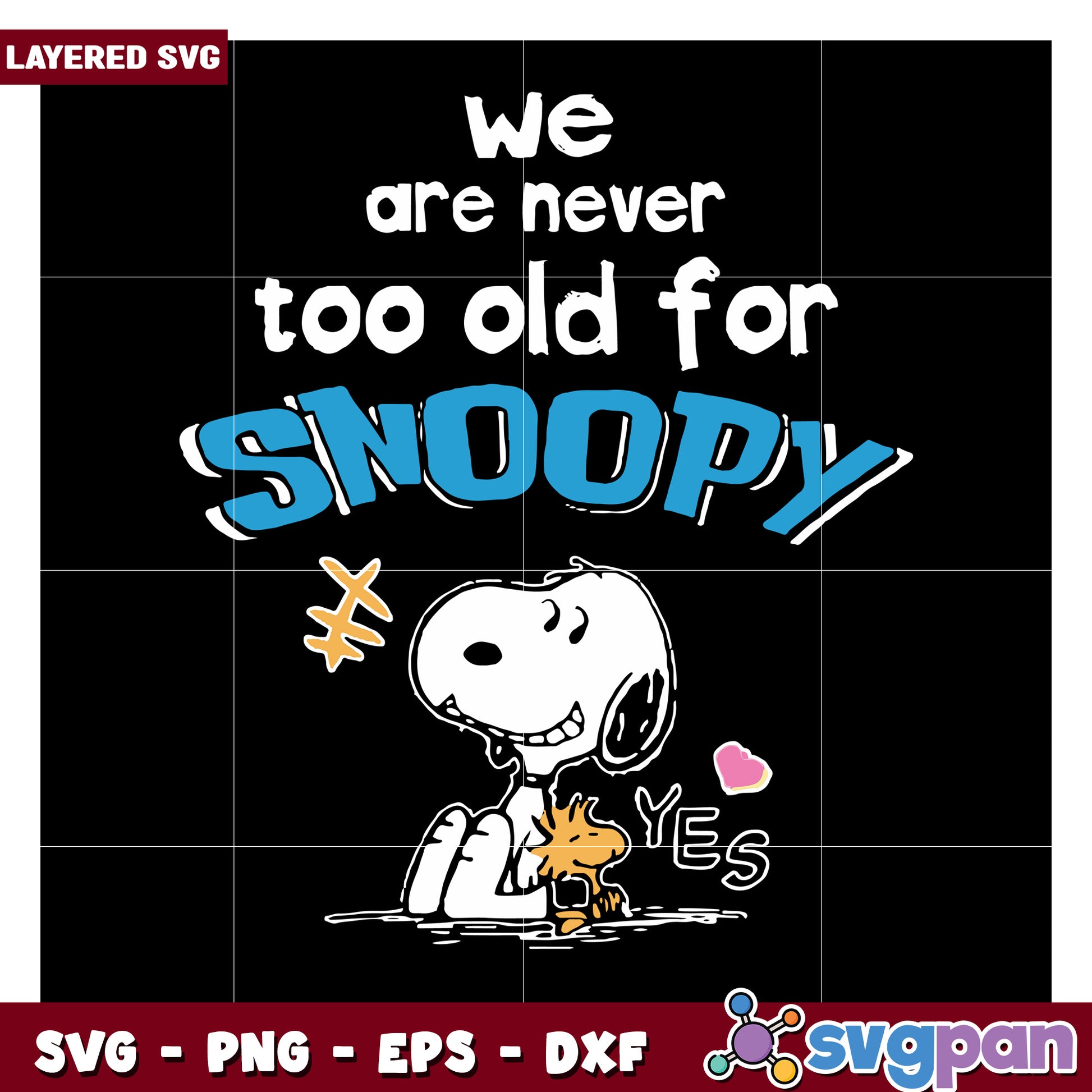 Snoopy design for all ages, perfect for crafting and decor