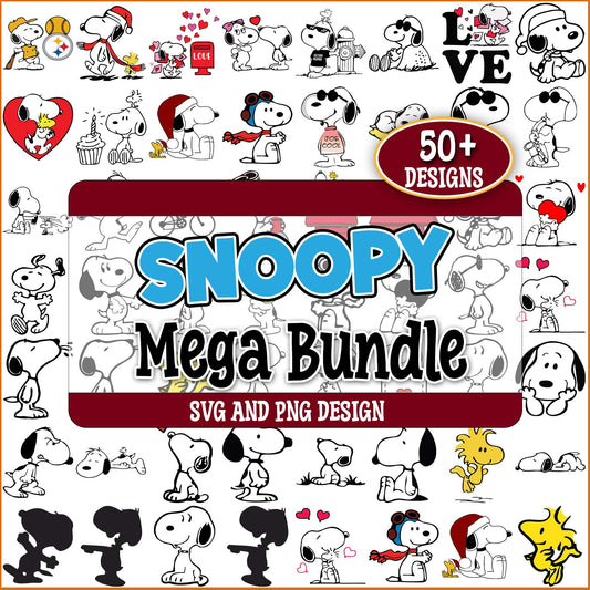 Snoopy in love svg bundle
