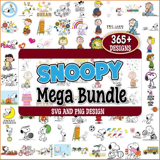Snoopy stuff collection svg bundle