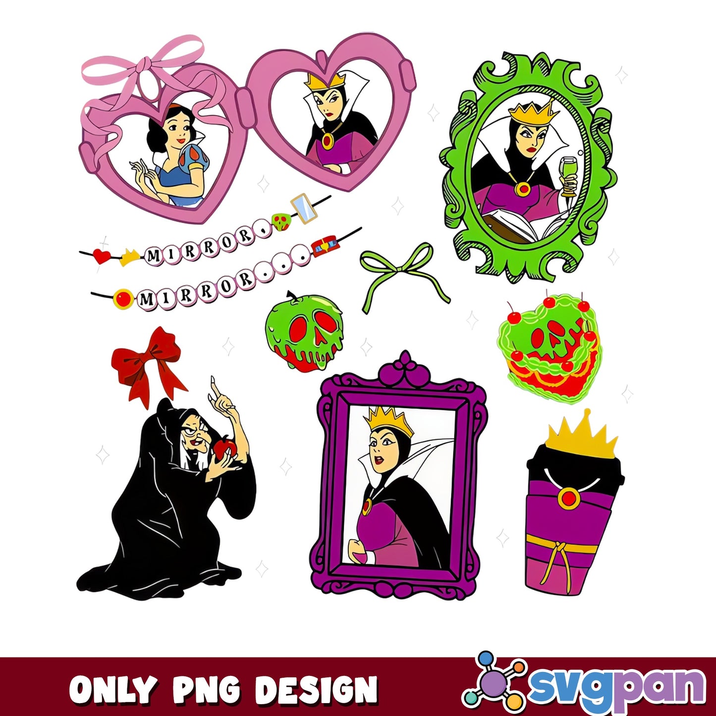 Snow White Evil Queen Poison Apple Clipart PNG, Disney Witch, PNG