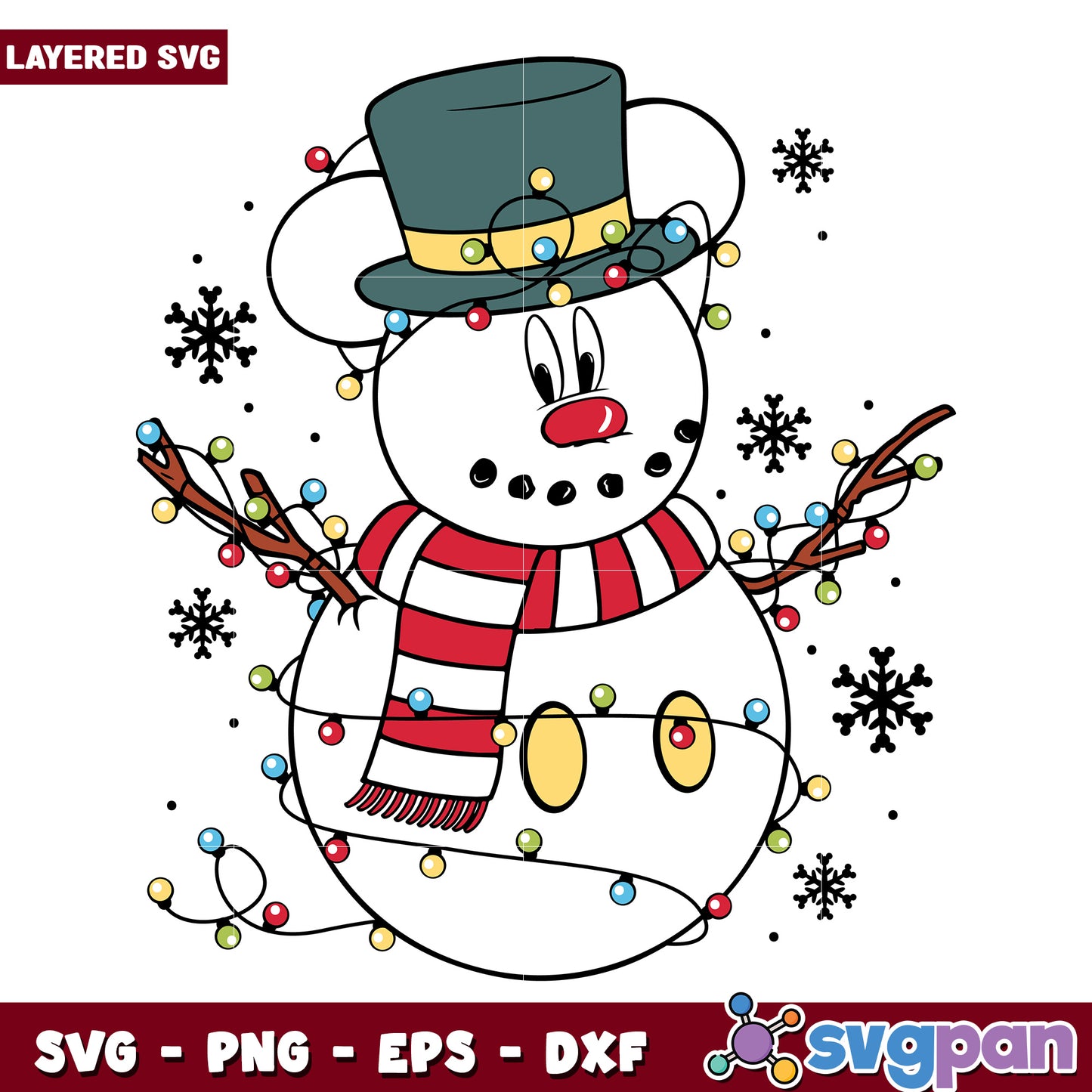 Snowman mouse svg, disney characters svg, christmas logo svg