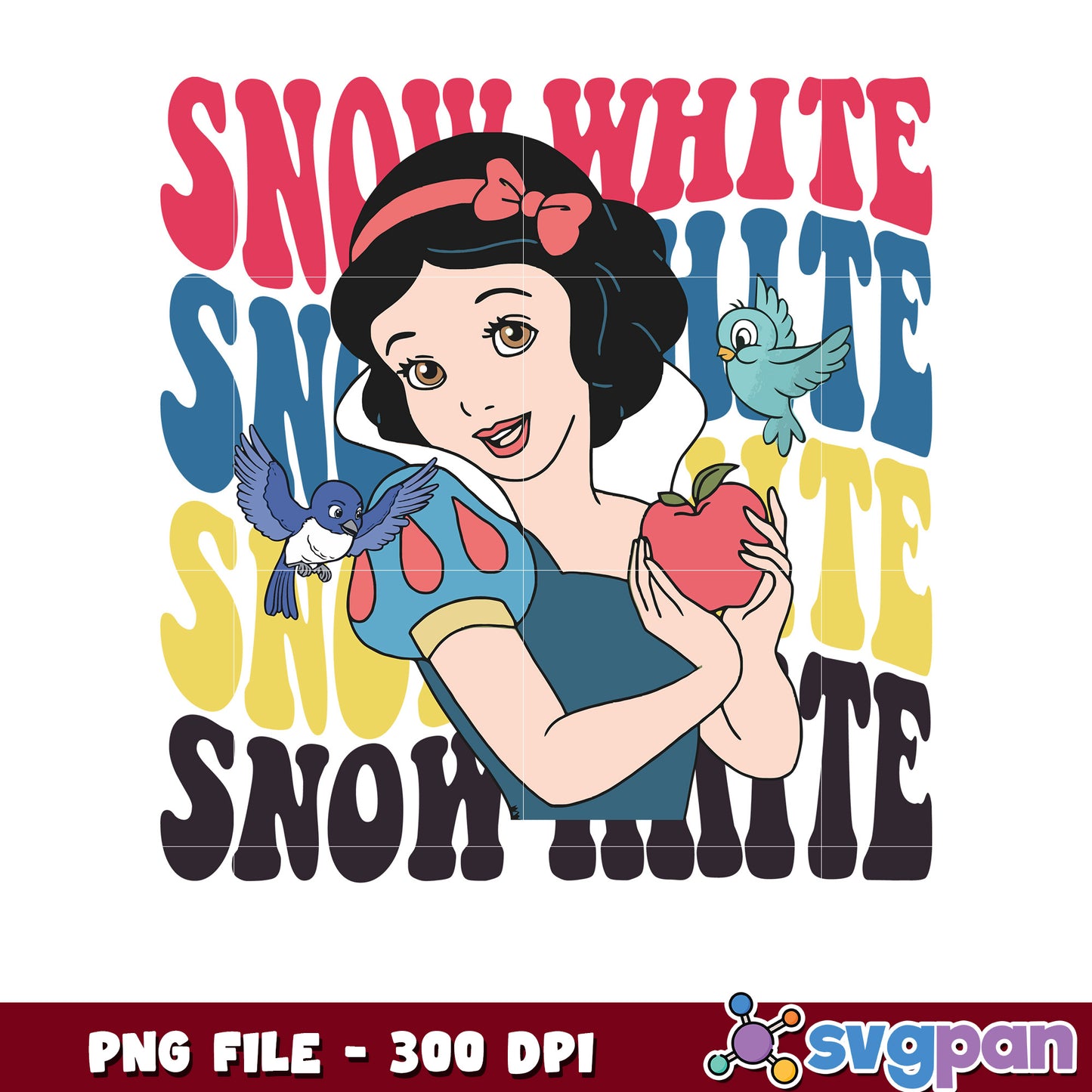 Snow white png, fairytale princess png, disney classic design png