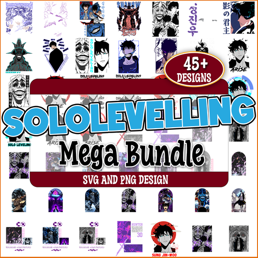 Solo leveling image svg bundle