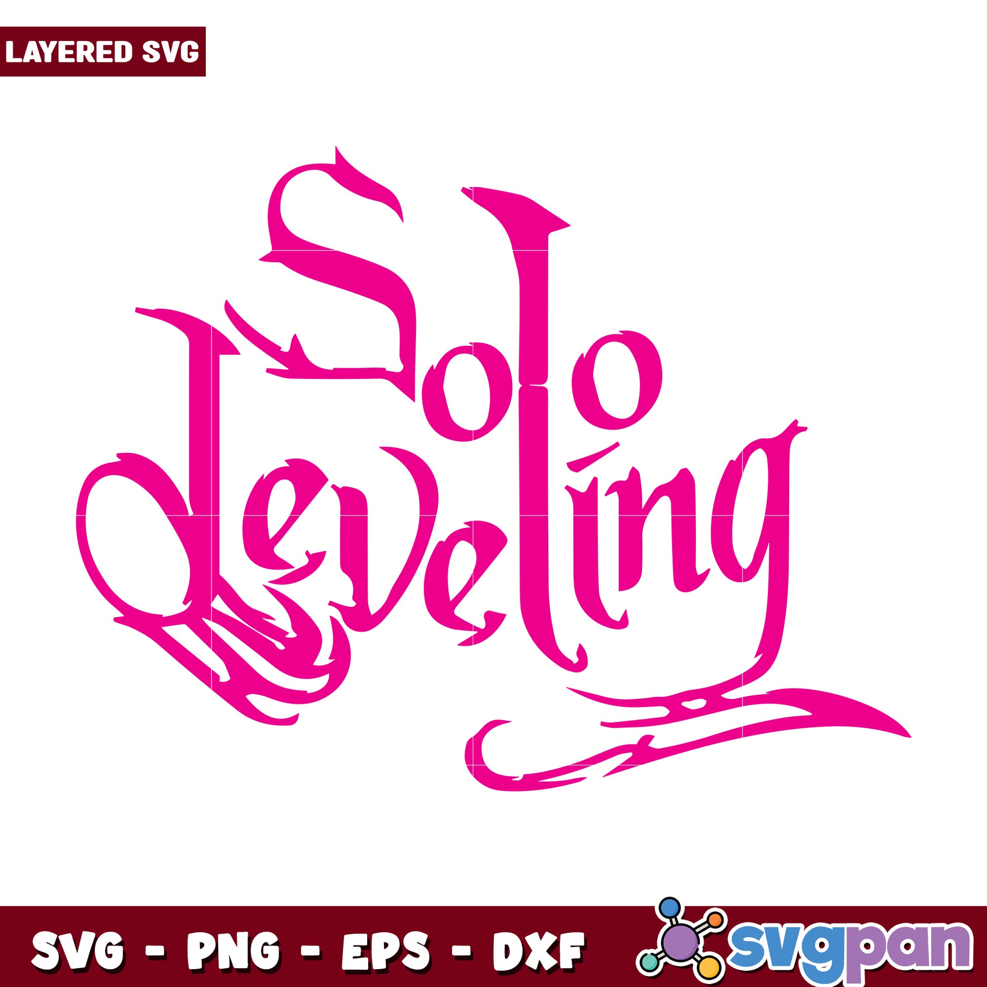 Solo leveling pink design svg, solo leveling characters svg, solo leveling season 2 svg