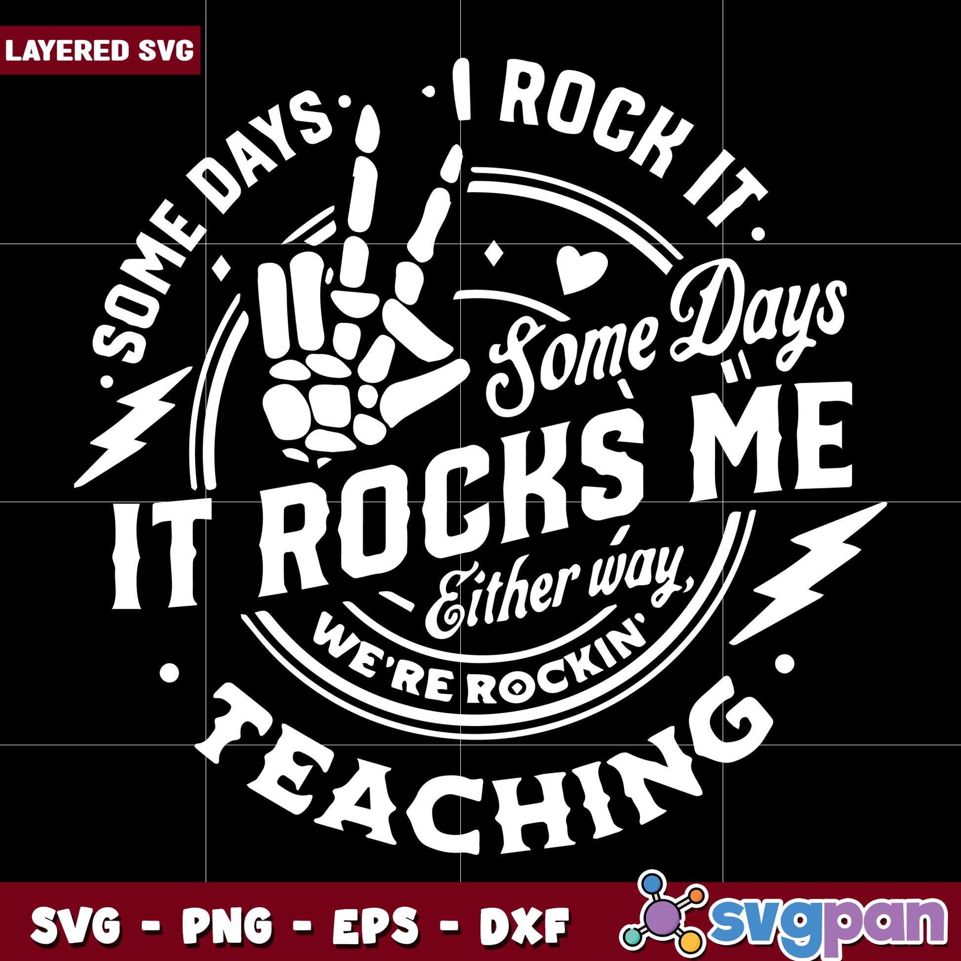 Someday i rock it soemday it rocks me svg, funny life quotes svg, mood svg