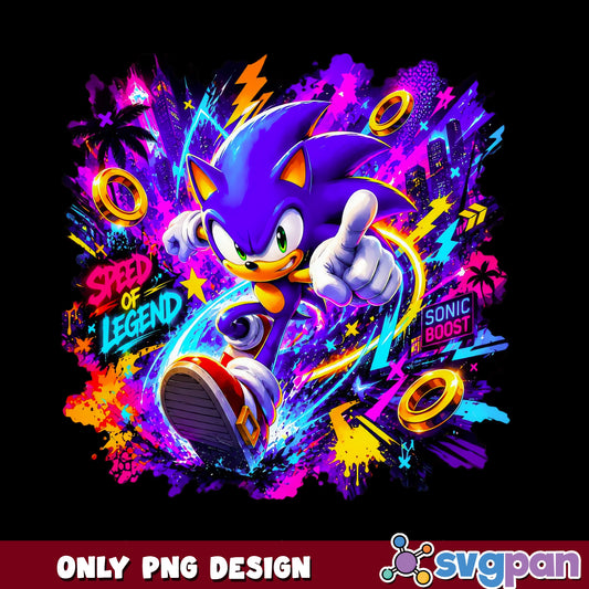 Sonic The Hedgehog Speed Of Legend PNG, Sonic Boost PNG, Gamer PNG