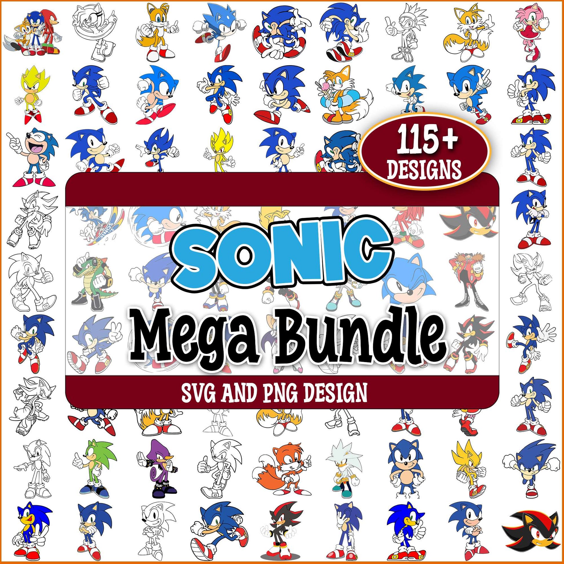 Sonic set designs svg bundle