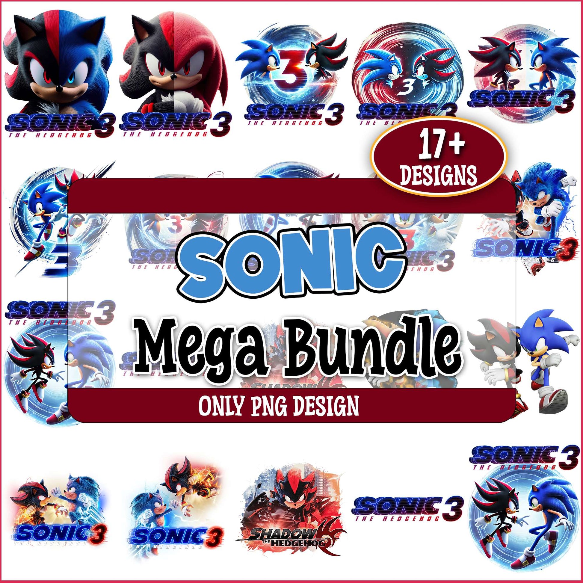 Sonic the hedgehog png bundle