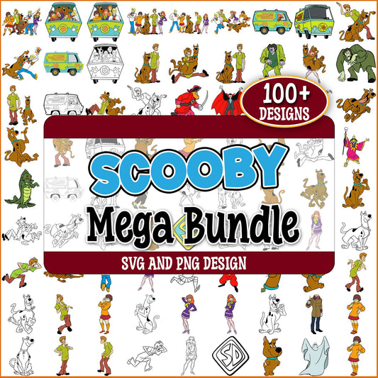 Sooby doo sketch svg bundle