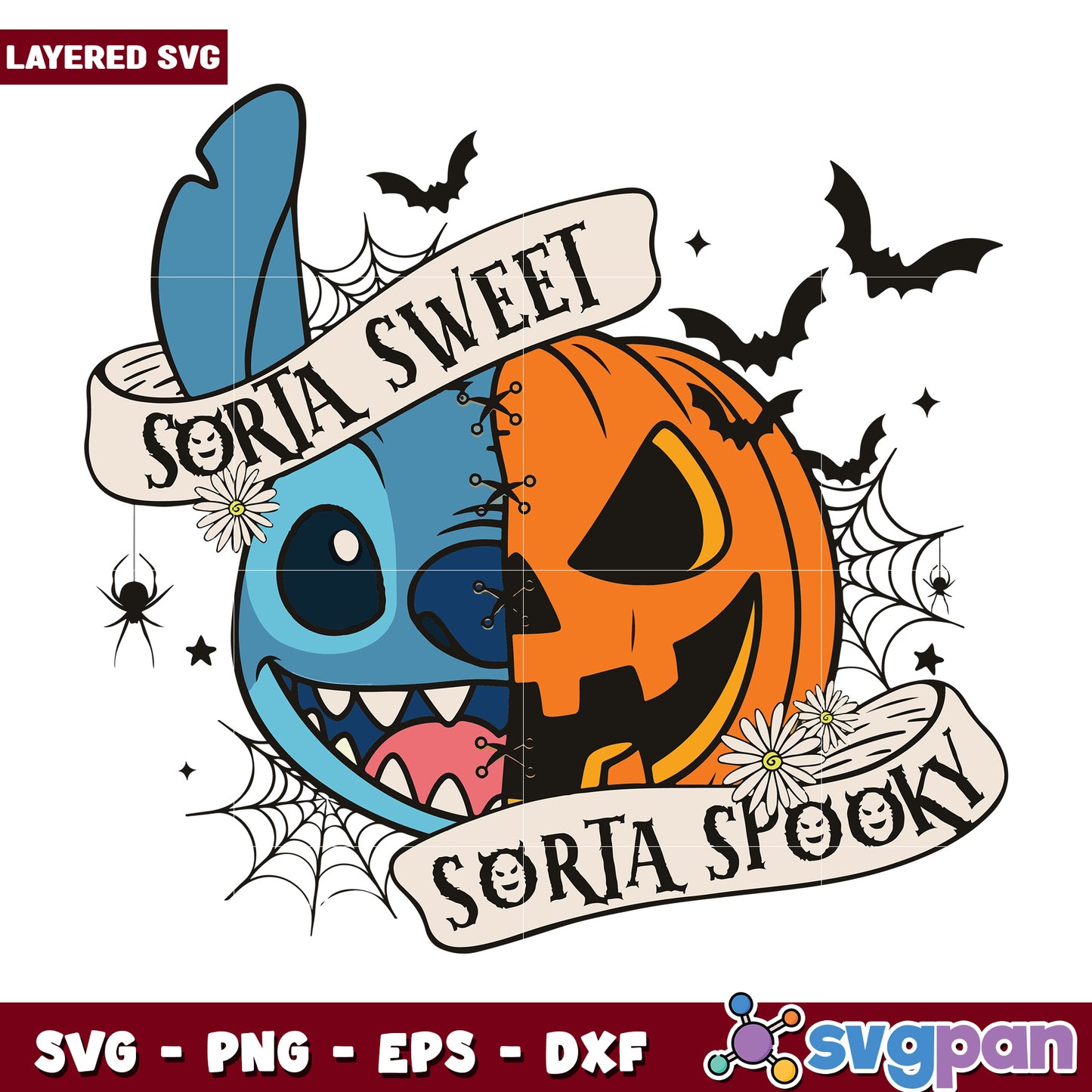 Sorta sweet svg, halloween cartoons svg, spirit halloween​ svg
