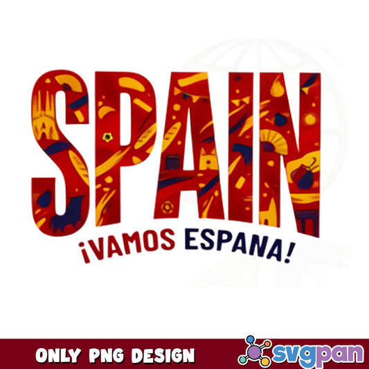 Spain Vamos Espana PNG, Spanish Football Fan PNG, Soccer PNG