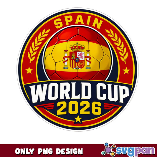 Spain World Cup 2026 PNG, Soccer Spain Flag PNG, Football PNG