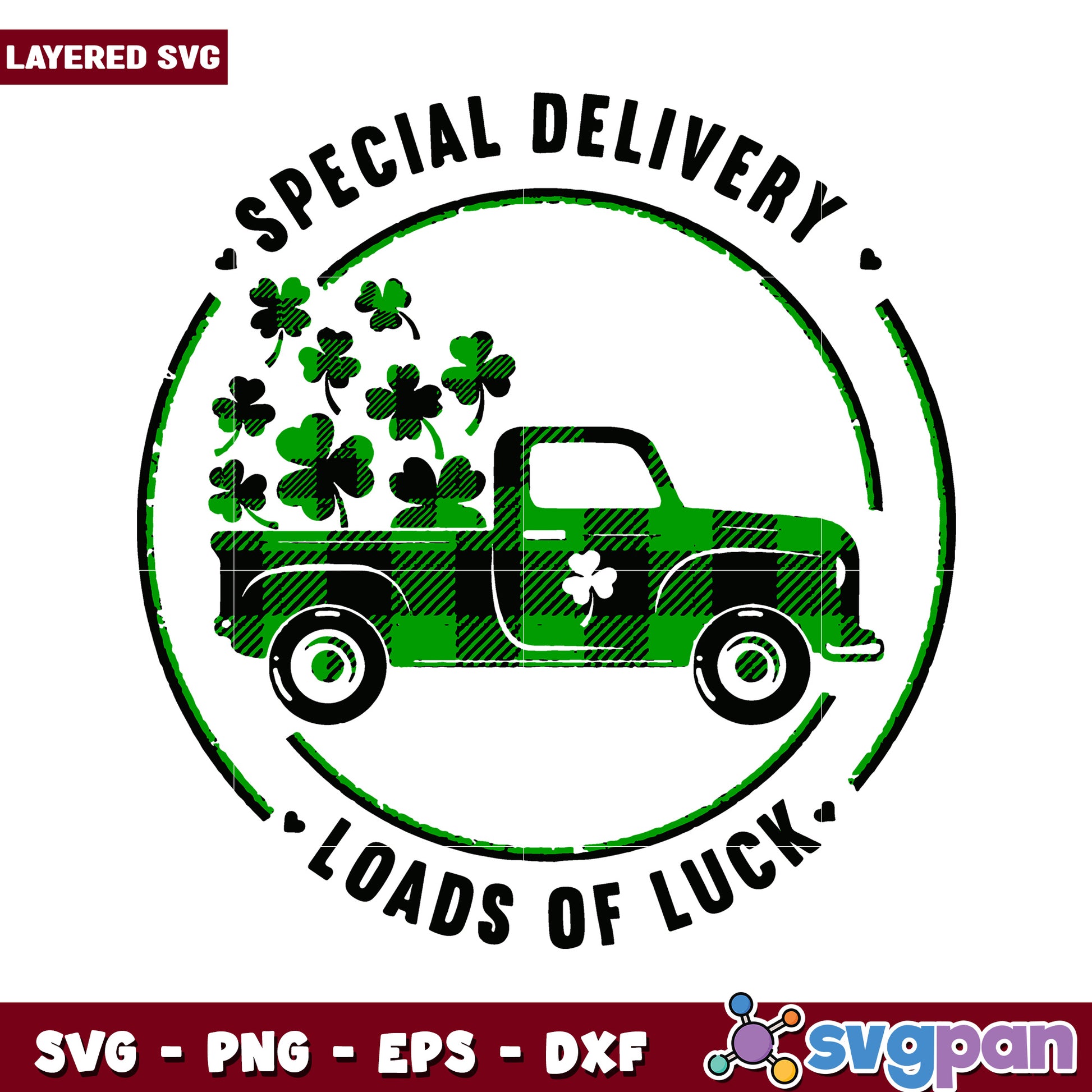 Special Delivery Truck Design, Perfect for St. Patrick's Day