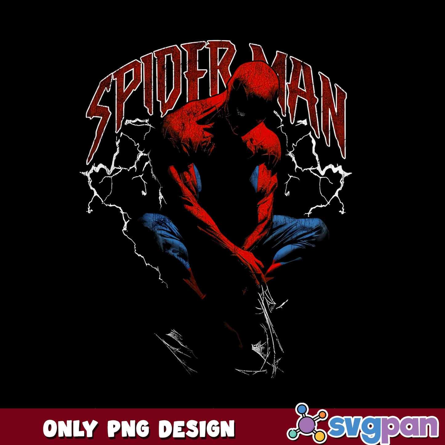 Spider-Man Vintage PNG, Marvel Superhero PNG, Spiderman PNG