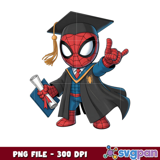 Spider-man graduate costume png, spider-man 3 png, graduation png
