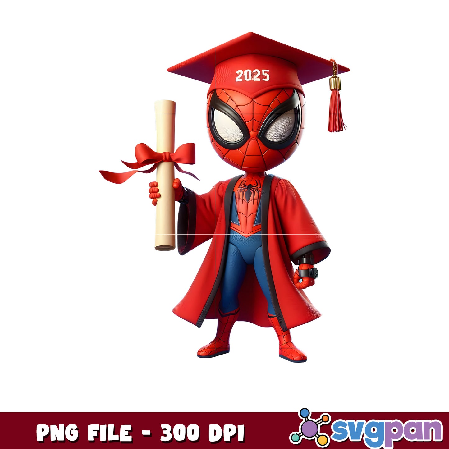 Spider-man graduate standing png, spider man png, graduation png