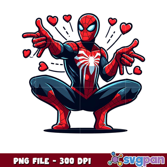 Spider Hero PNG File for Download, High Quality Design