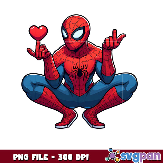 Spiderman PNG file for download at 300 DPI, perfect for designs
