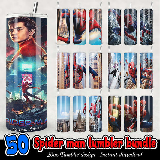 Spiderman Tumbler Bundle PNG 20oz Designs