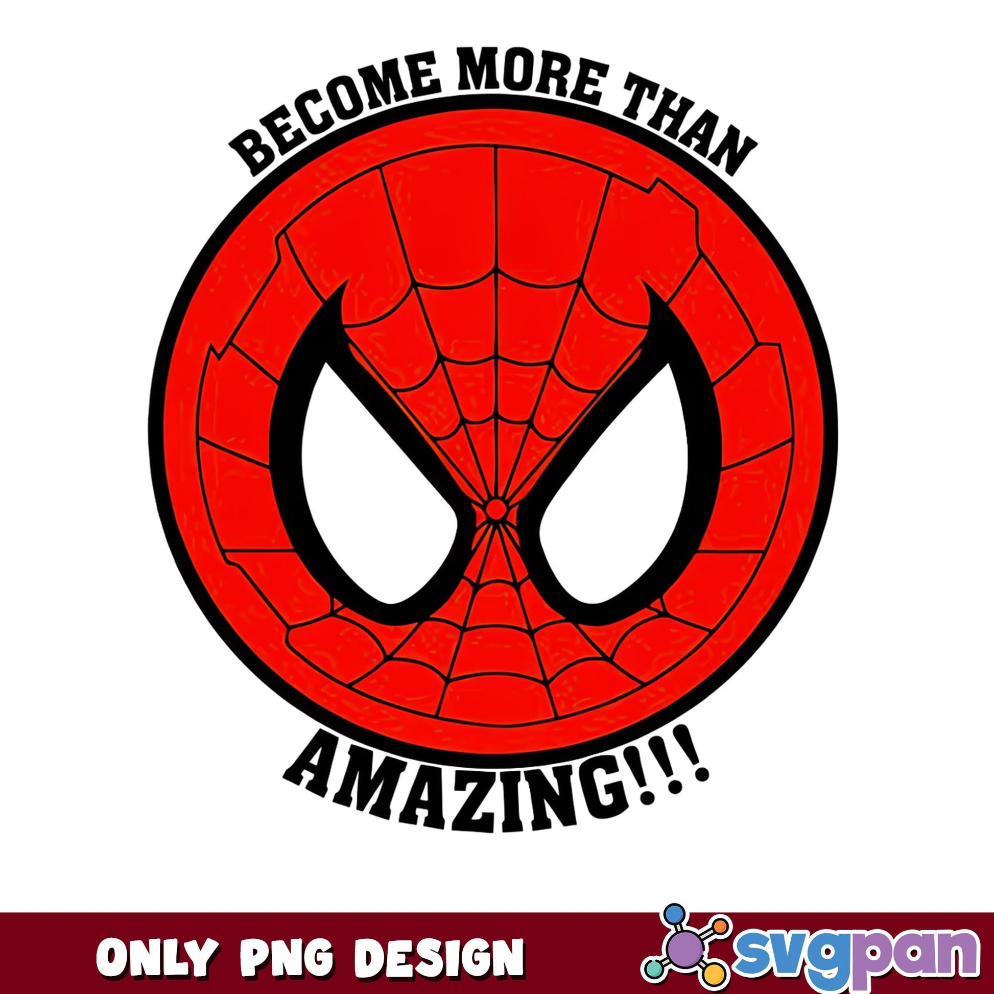 Spiderman Become More Than Amazing PNG, Marvel PNG, Superhero PNG