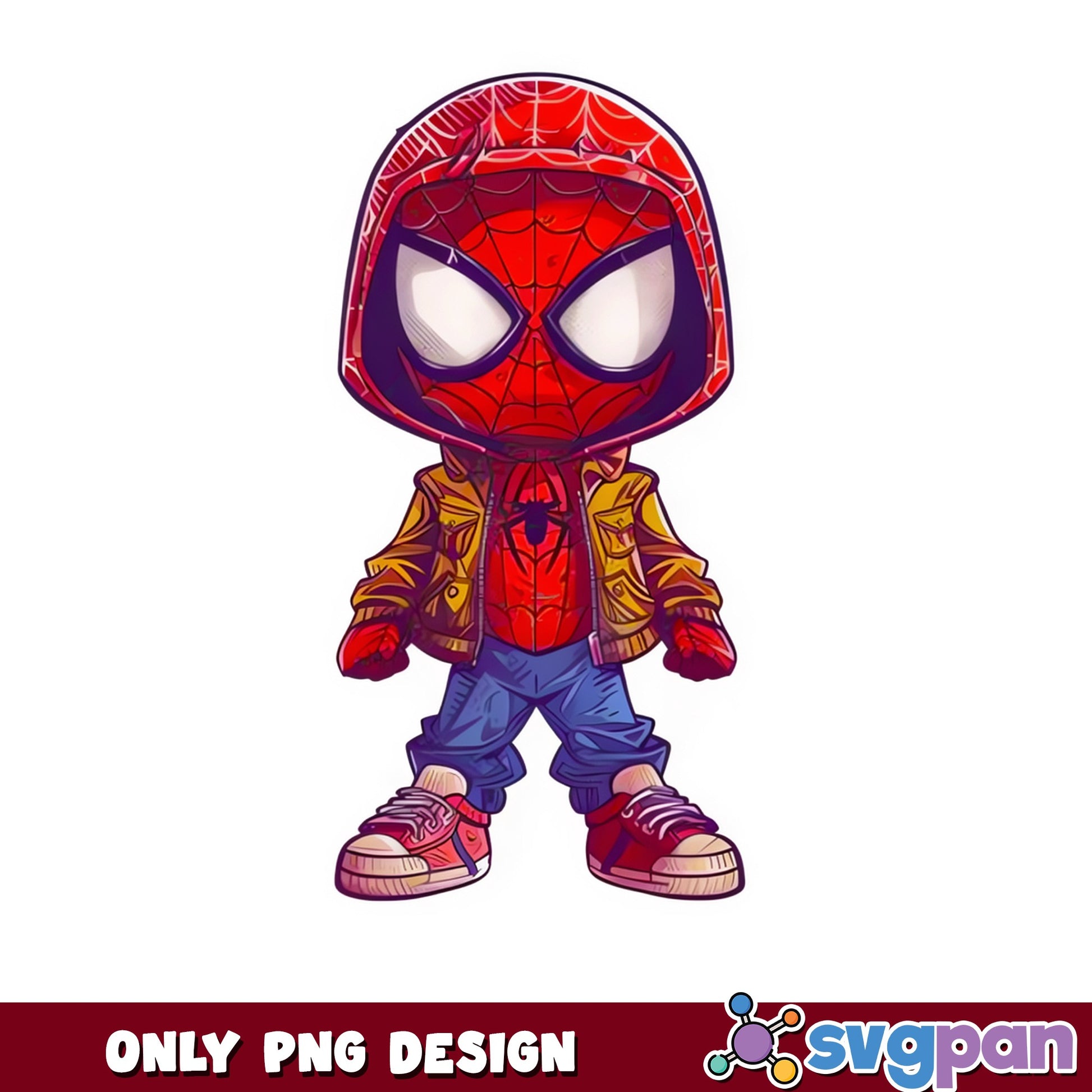 Spiderman Chibi PNG, Marvel Superhero PNG, Cute Spider Man PNG