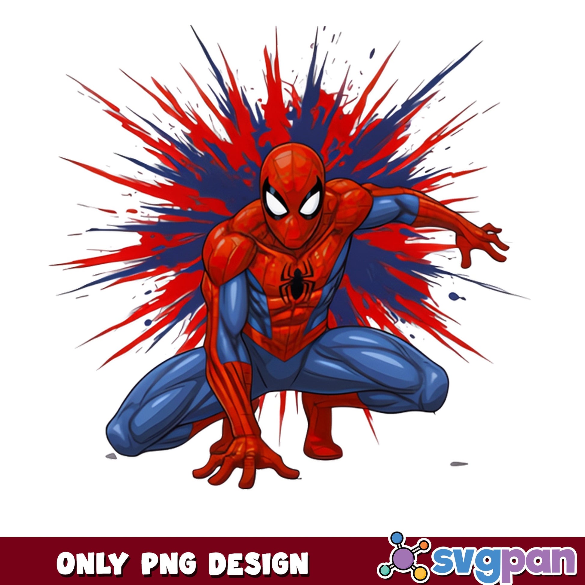 Spiderman Paint Splash PNG, Marvel Superhero PNG, Spider Man PNG