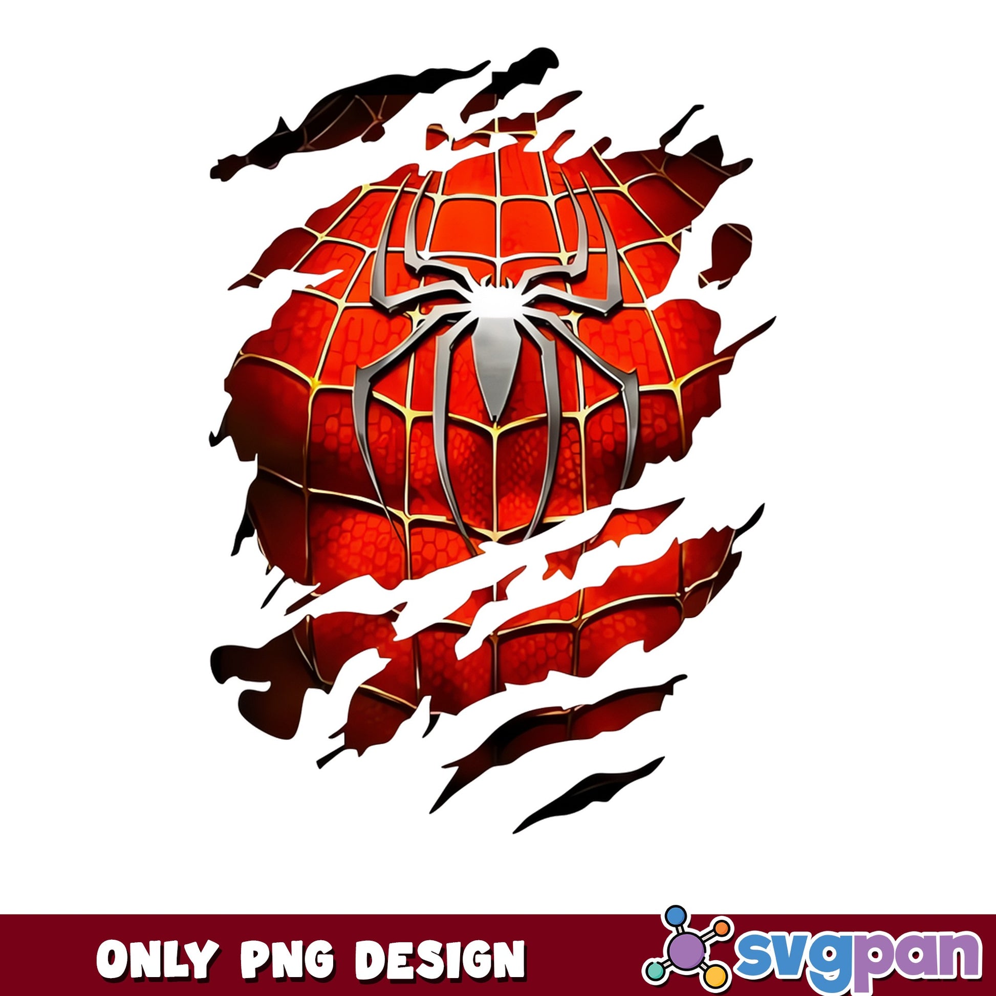 Spiderman Ripped Logo PNG, Marvel Superhero PNG, Spider Man PNG
