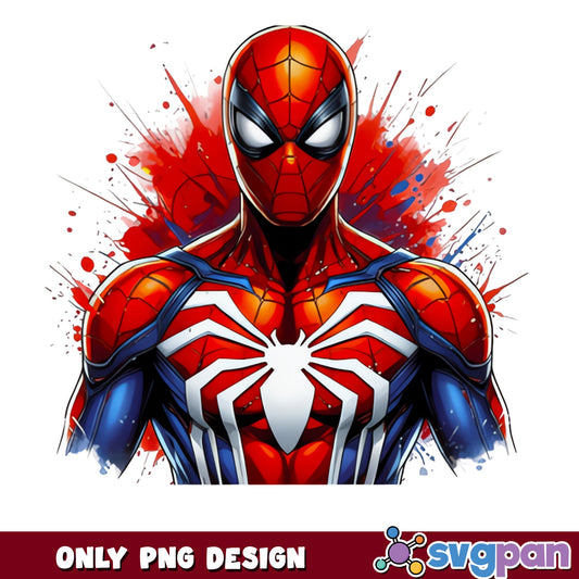 Spiderman Watercolor Splash PNG, Marvel Superhero PNG, Spider Man PNG