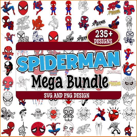 Spiderman fool art svg bundle