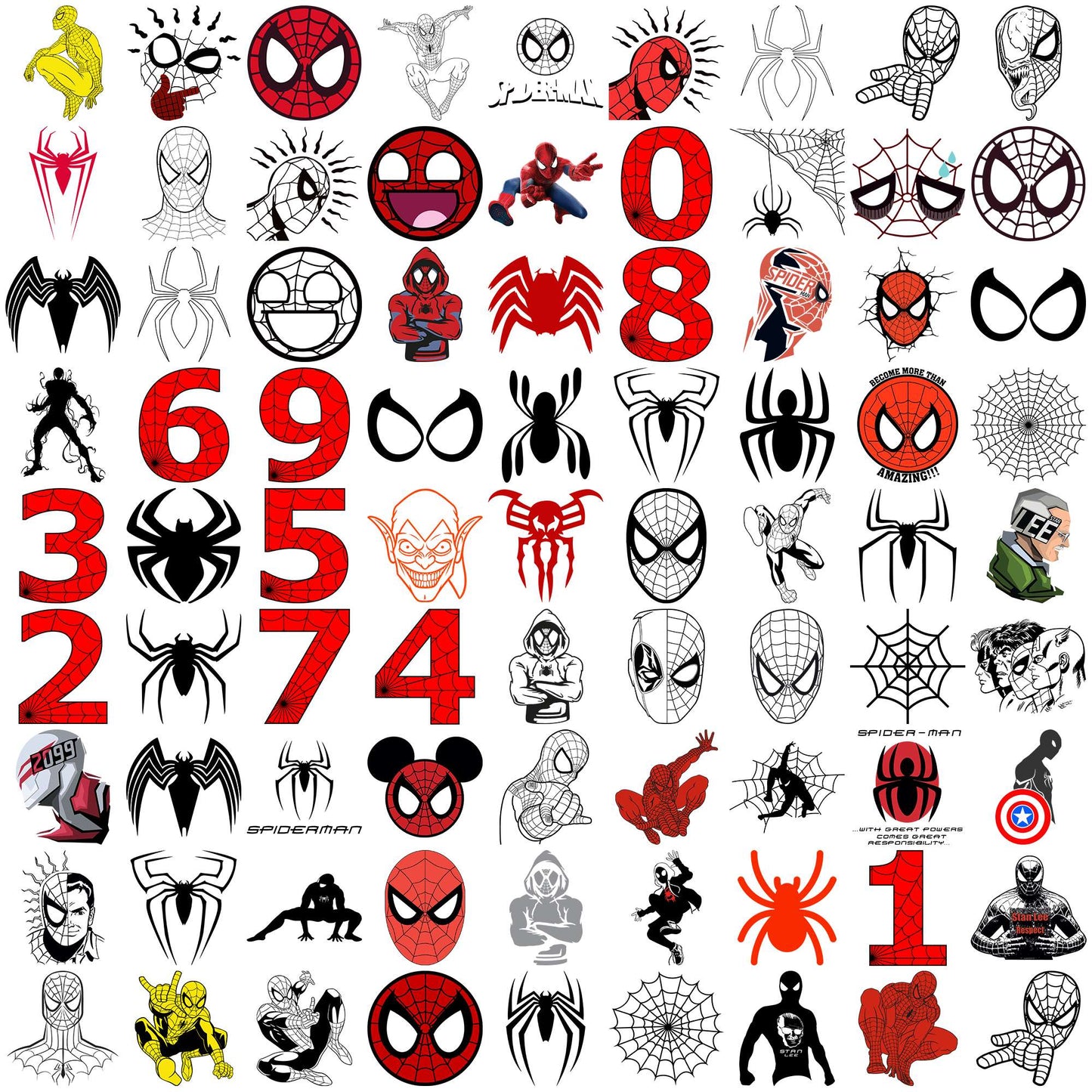 Spiderman fool art svg bundle, spiderman svg, spiderman costume svg