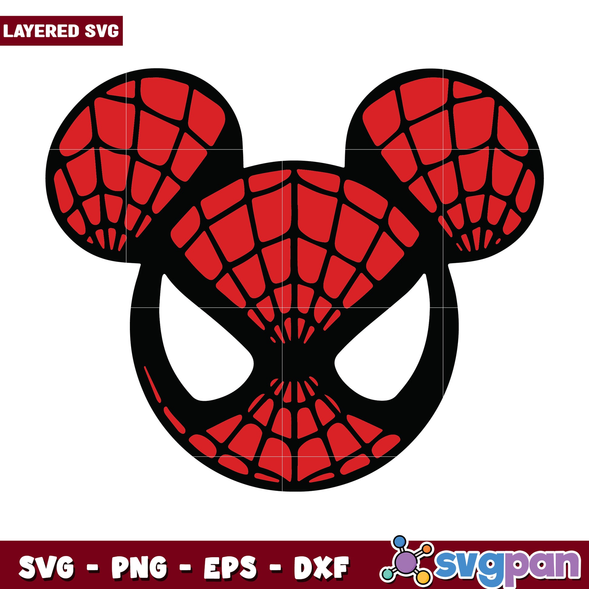 Spiderman mickey svg, walt disney​ svg, disney plus svg