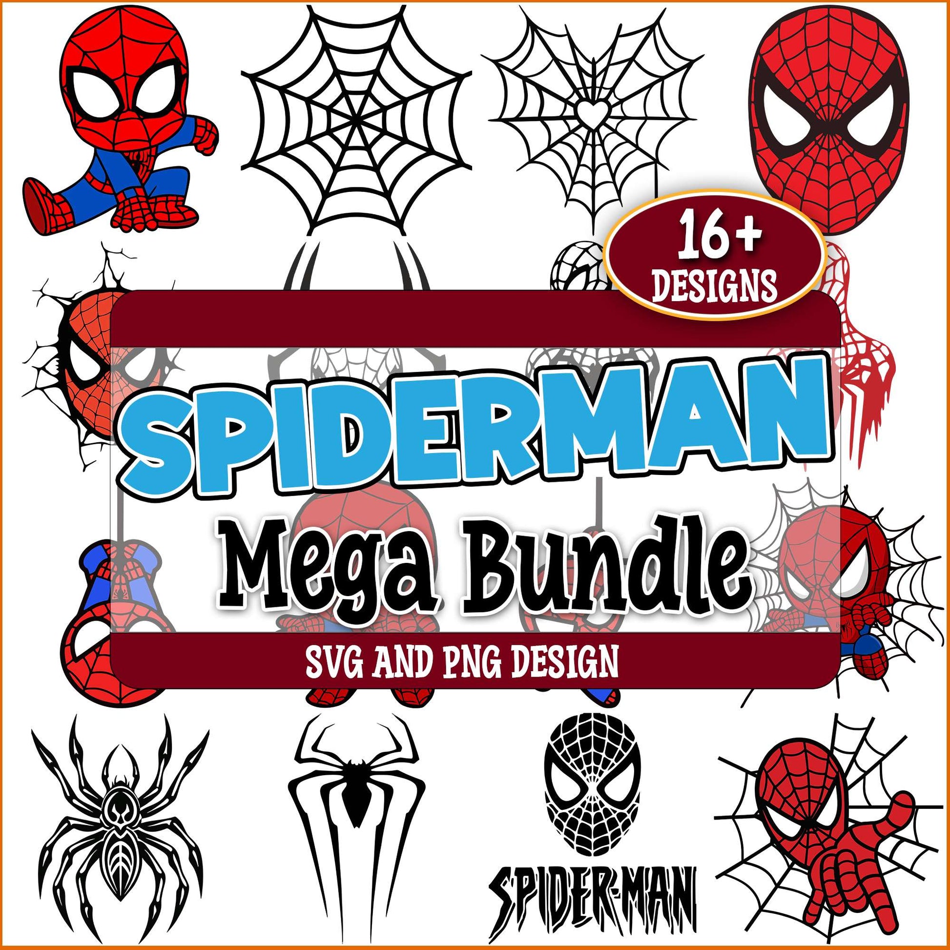 Spiderman web svg bundle