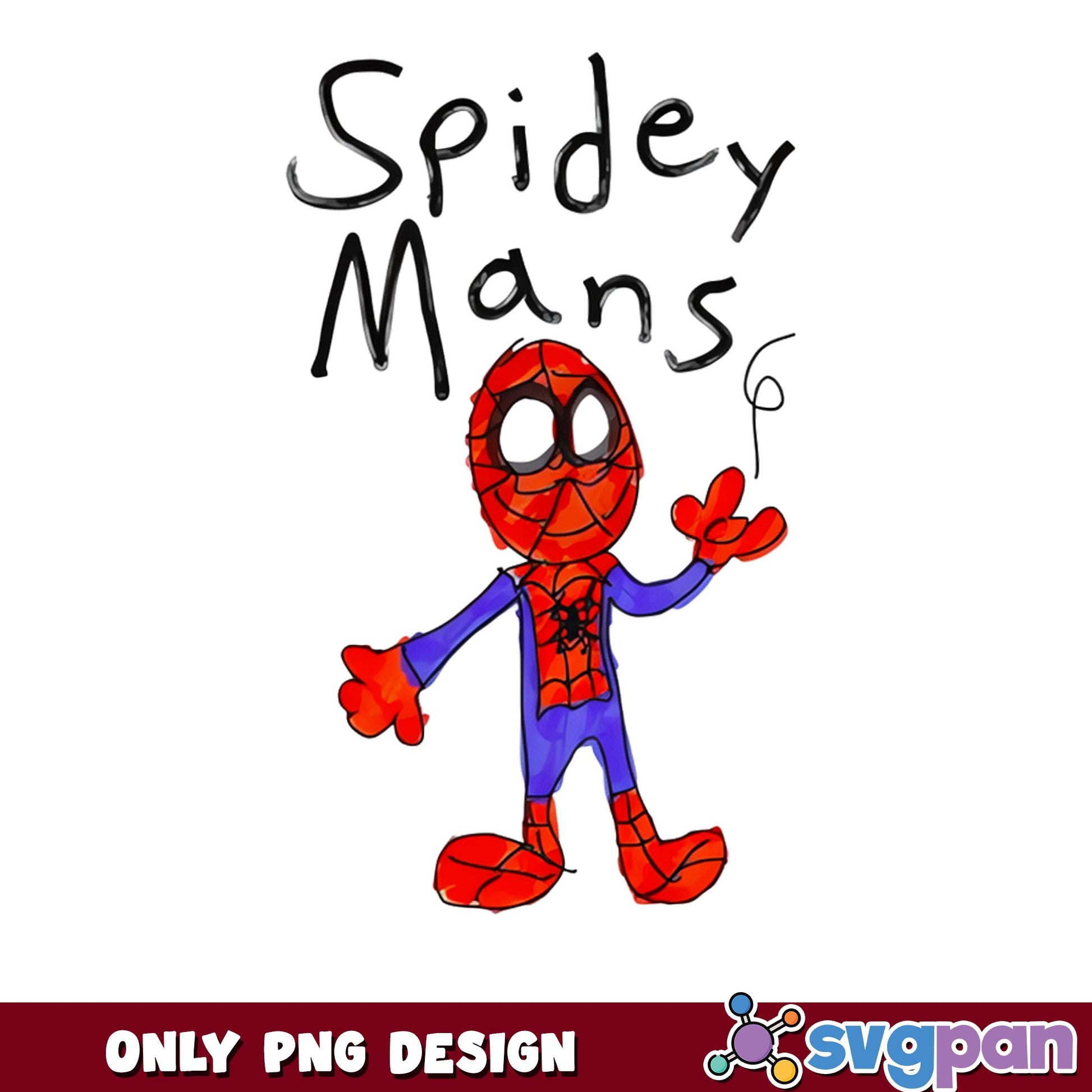 Spidey Mans Cute Kids Drawing PNG, Spider-Man PNG, Marvel PNG
